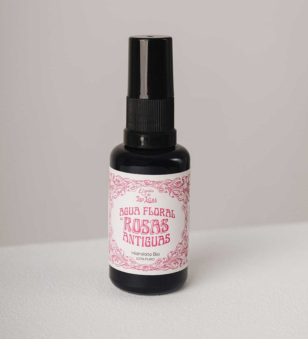 Hidrolato o agua floral de Rosas Antiguas Bio