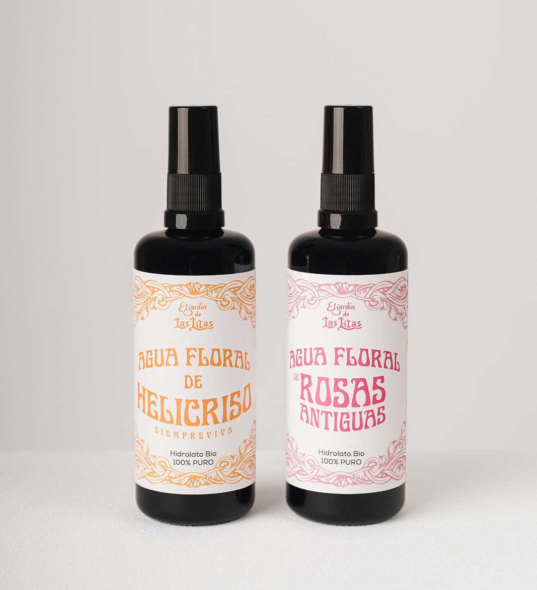 Pack Regeneración Floral·Hidrolato de Helicriso- Hidrolato de Rosas Antiguas Bio